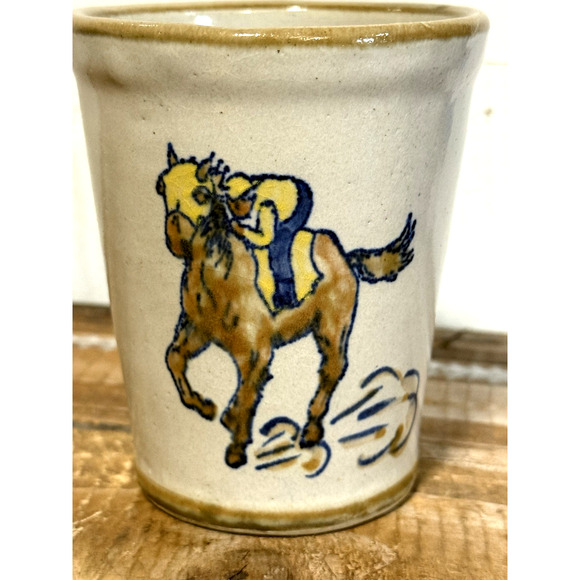 Louisville Stoneware 1978 Kentucky Derby Tumbler 104th Running Year of the Horse - Picture 2 of 6